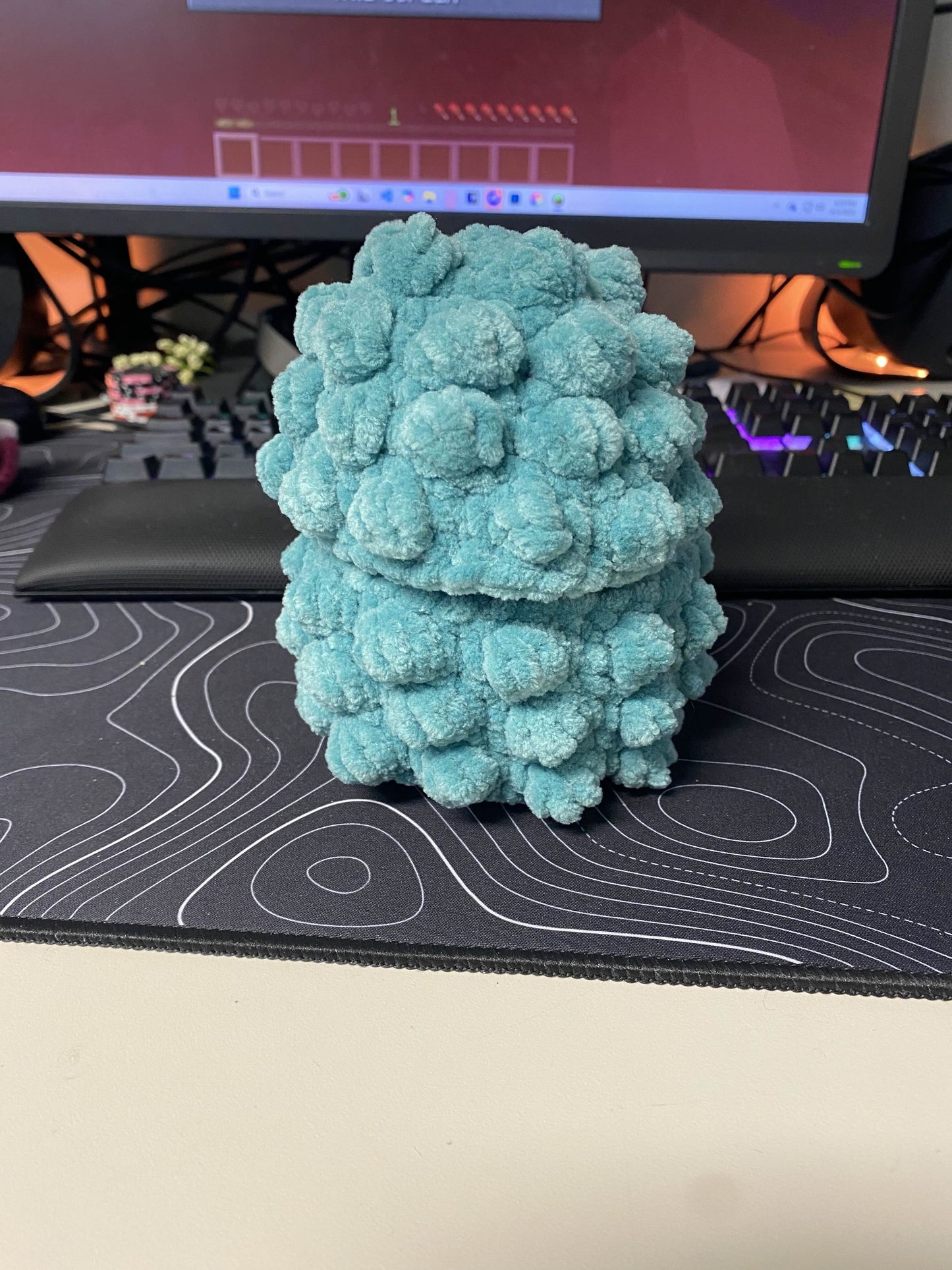 Purple and Mint Hatchling Plushie